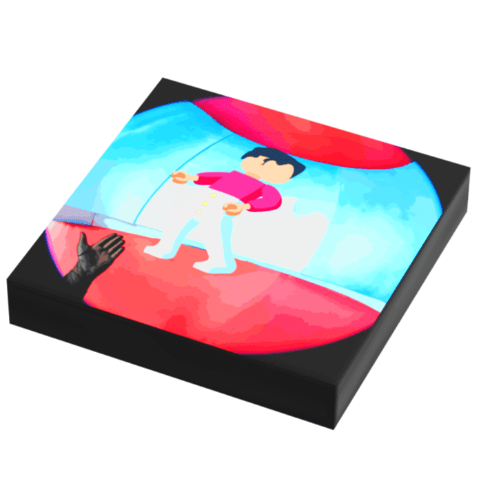 Harry Tiles, File Line - B3 Customs Music Album Cover (2x2 Tile) -