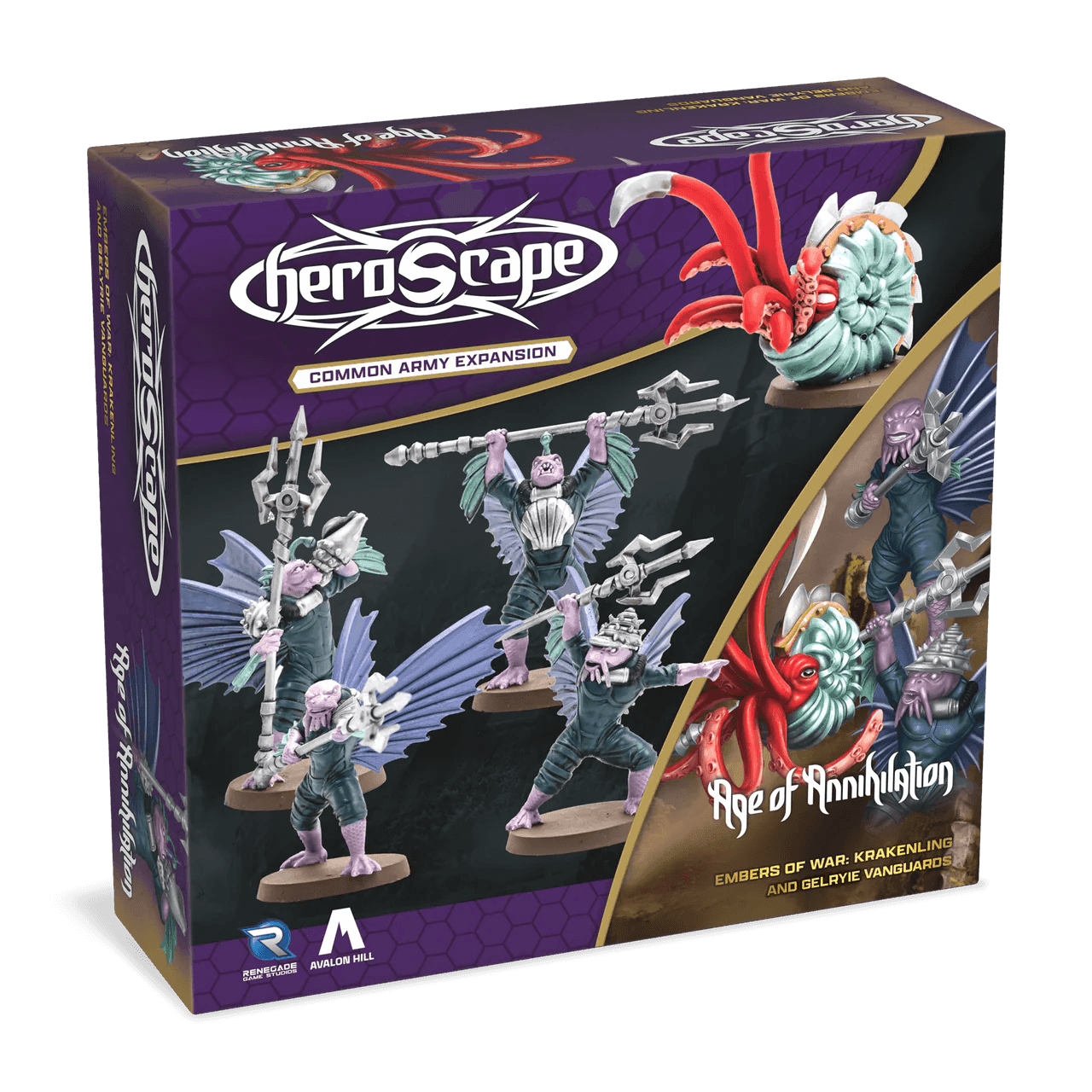 Heroscape: Age of Annihilation - Krakenling and Gelyrie Vanguards Army Expansion -