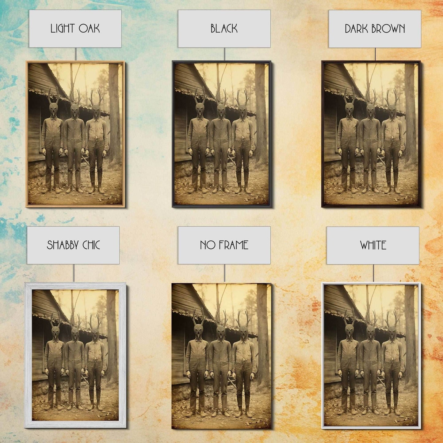 Creepy Wall Art, Dark Fantasy Art, Dark Wall Art, Spooky Art, Gothic Wall Art, Canvas Print, Wall Art, Vertical Print, Horror Decor - 8x12 Inches / Gallery Wrap Canvas - Ready To Hang