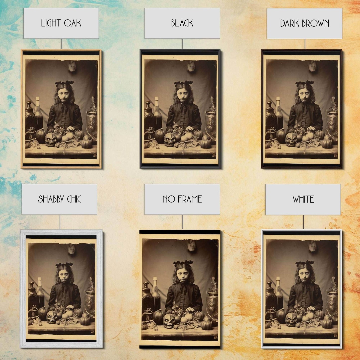 Spooky Room Decor, Gothic Wall Decor, Horror Art, Dark Fantasy, Occult Art, Canvas Print, Wall Art, Vertical Print, Home Decor, Wall Decor - 8x12 Inches / Gallery Wrap Canvas - Ready To Hang