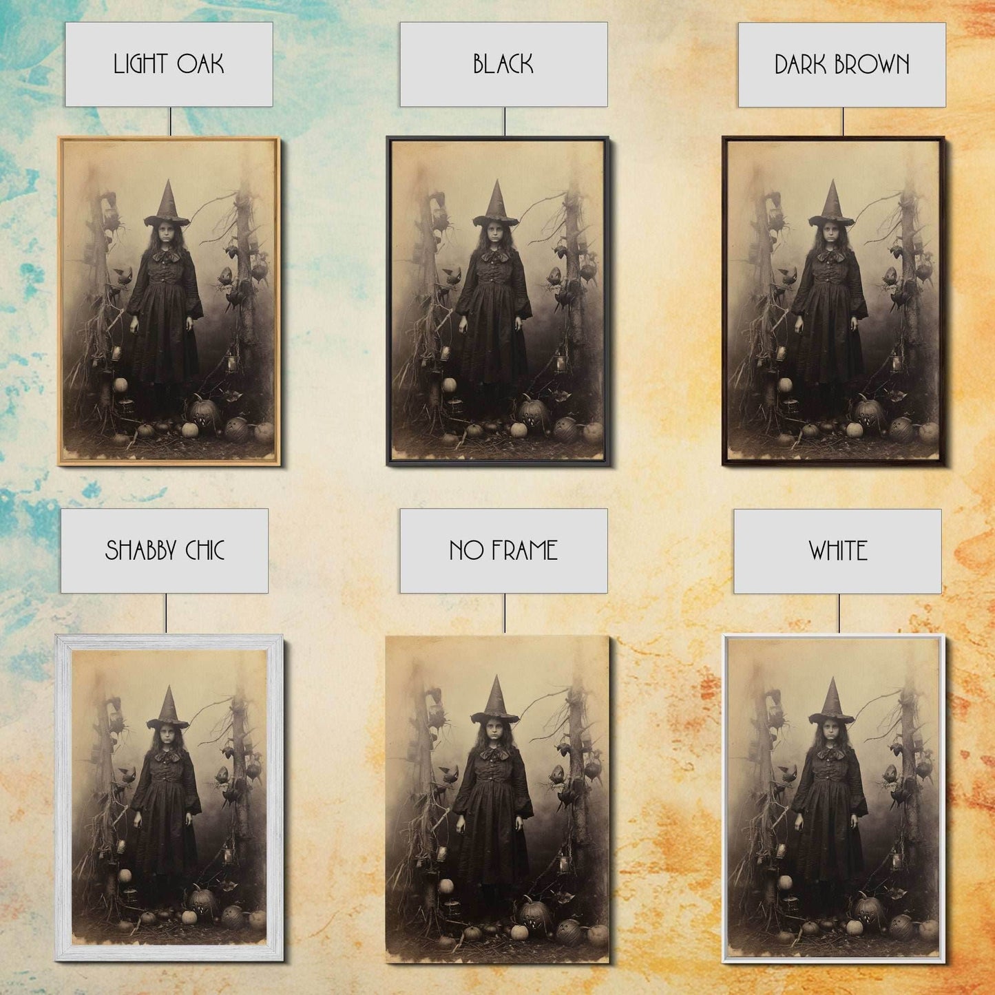 Witchy Wall Art, Moody Wall Art, Gothic Wall Art, Dark Fantasy, Horror Art, Canvas Print, Wall Art, Vertical Print, Home Decor, Wall Decor - 8x12 Inches / Gallery Wrap Canvas - Ready To Hang