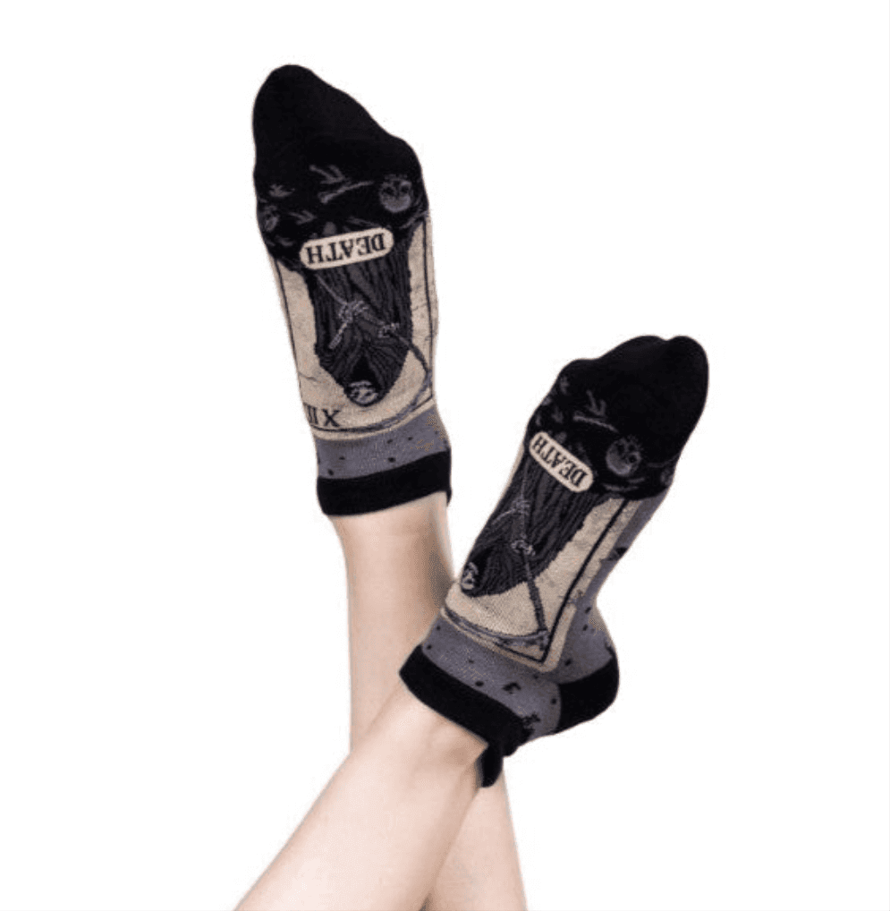 Death Tarot Card Ankle Socks -