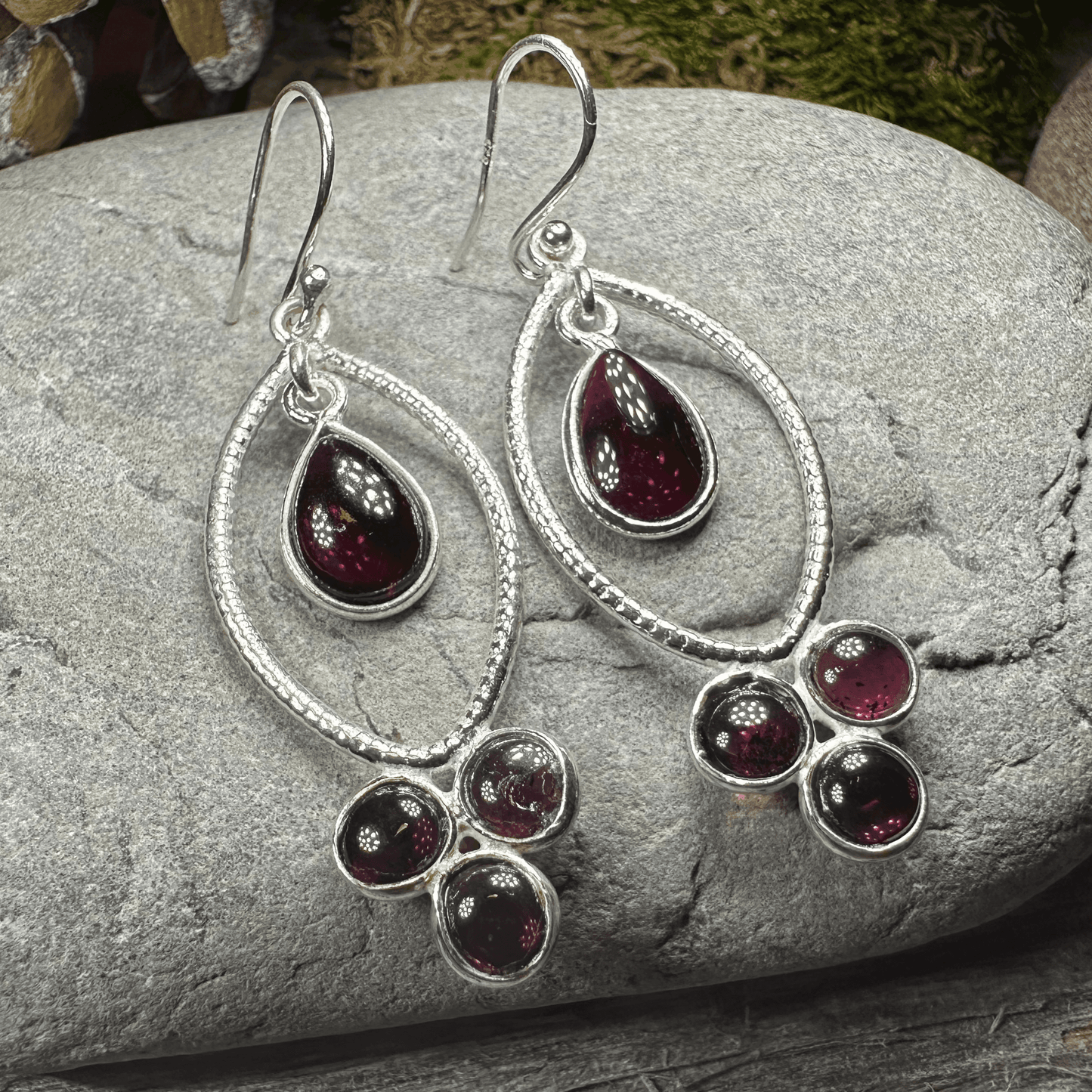 Brygid Celtic Goddess Earrings - Amethyst