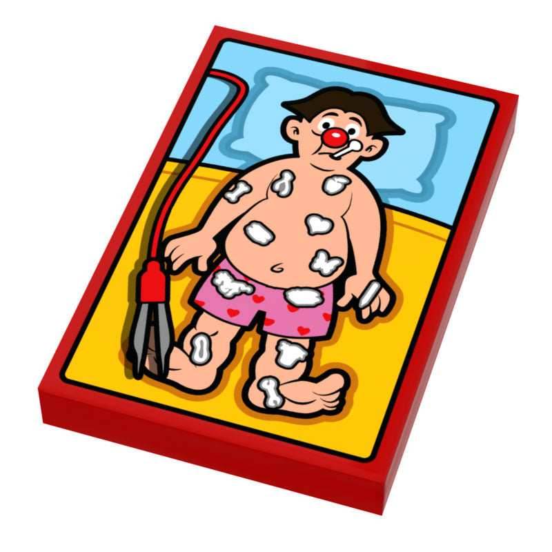 Operating Custom Printed 2x2 Tile made using LEGO part -