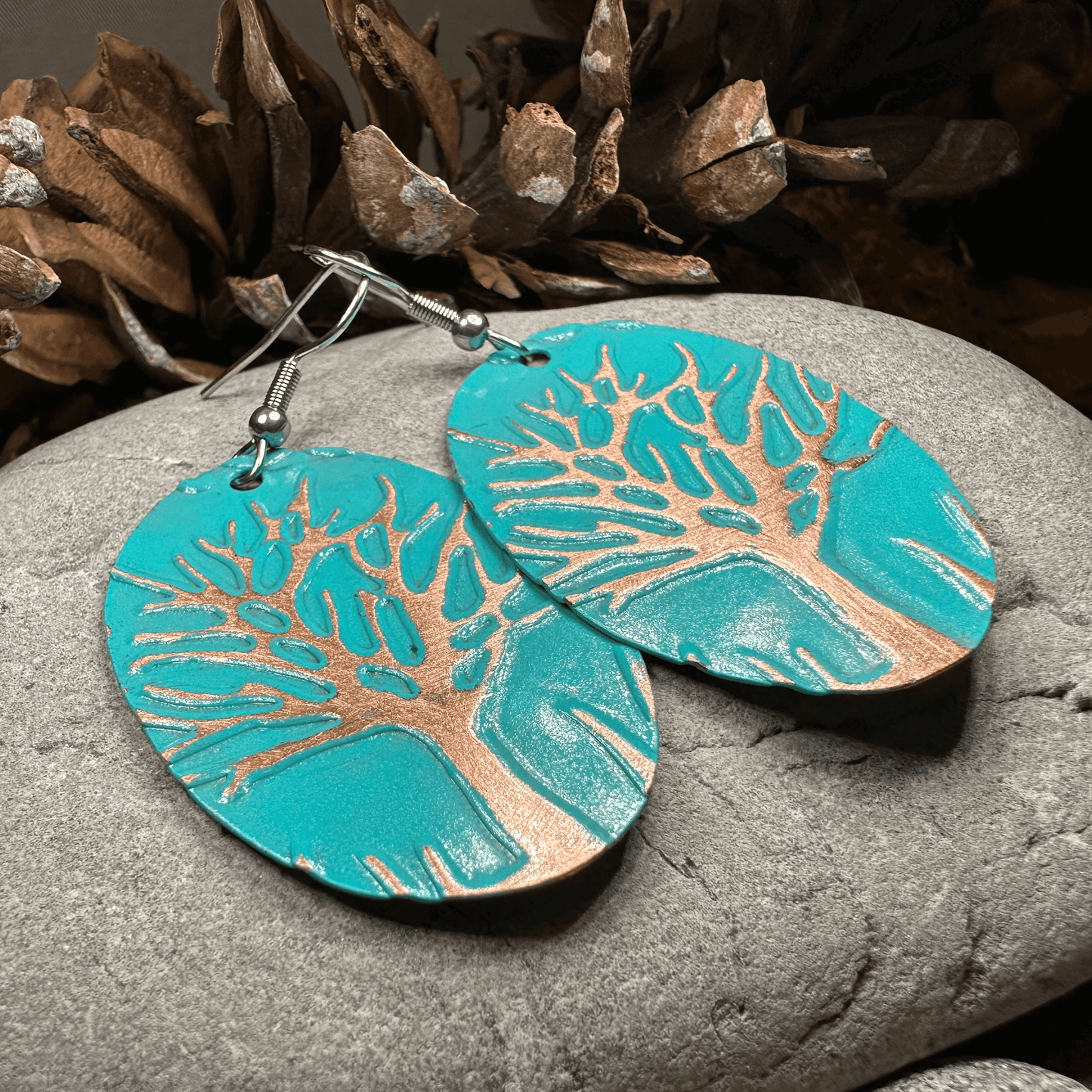 Oaksong Tree of Life Copper Earrings -