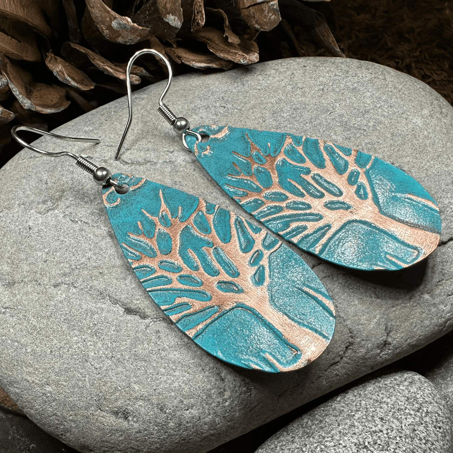 Oakwind Tree of Life Copper Earrings -