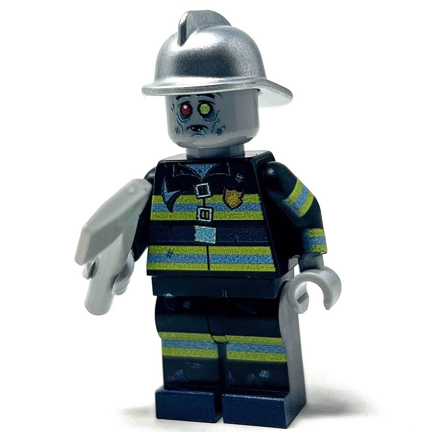 Zombie Firefighter - Custom Minifig made using LEGO parts -