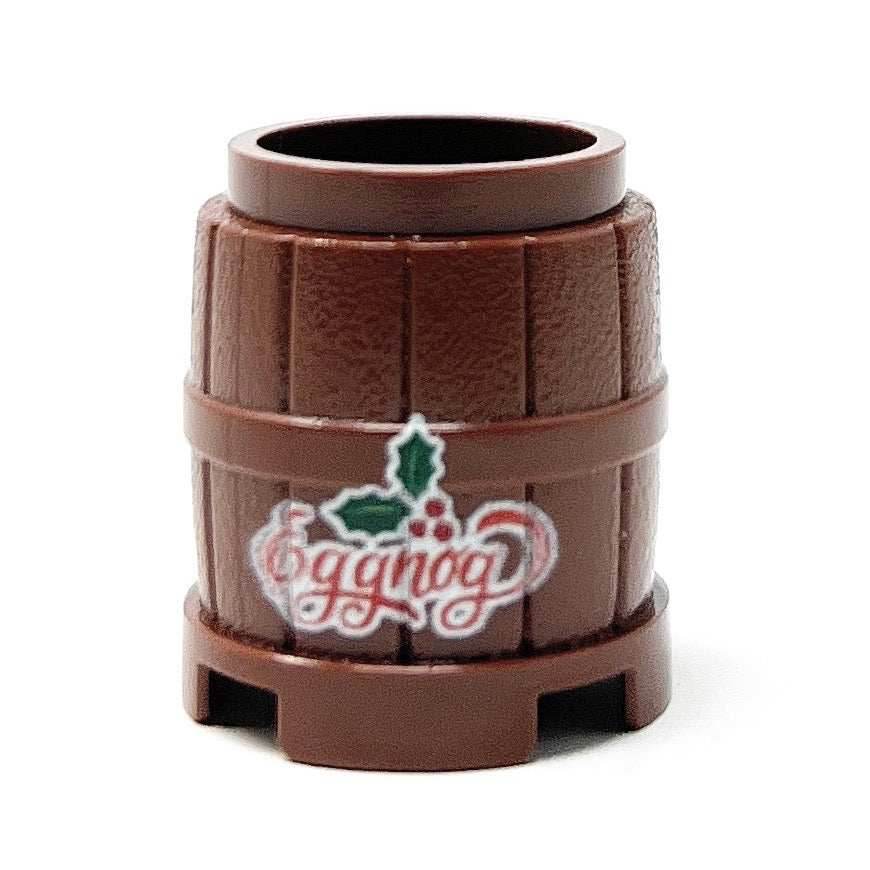 B3 Customs Christmas Eggnog Barrel / Keg made using LEGO parts -