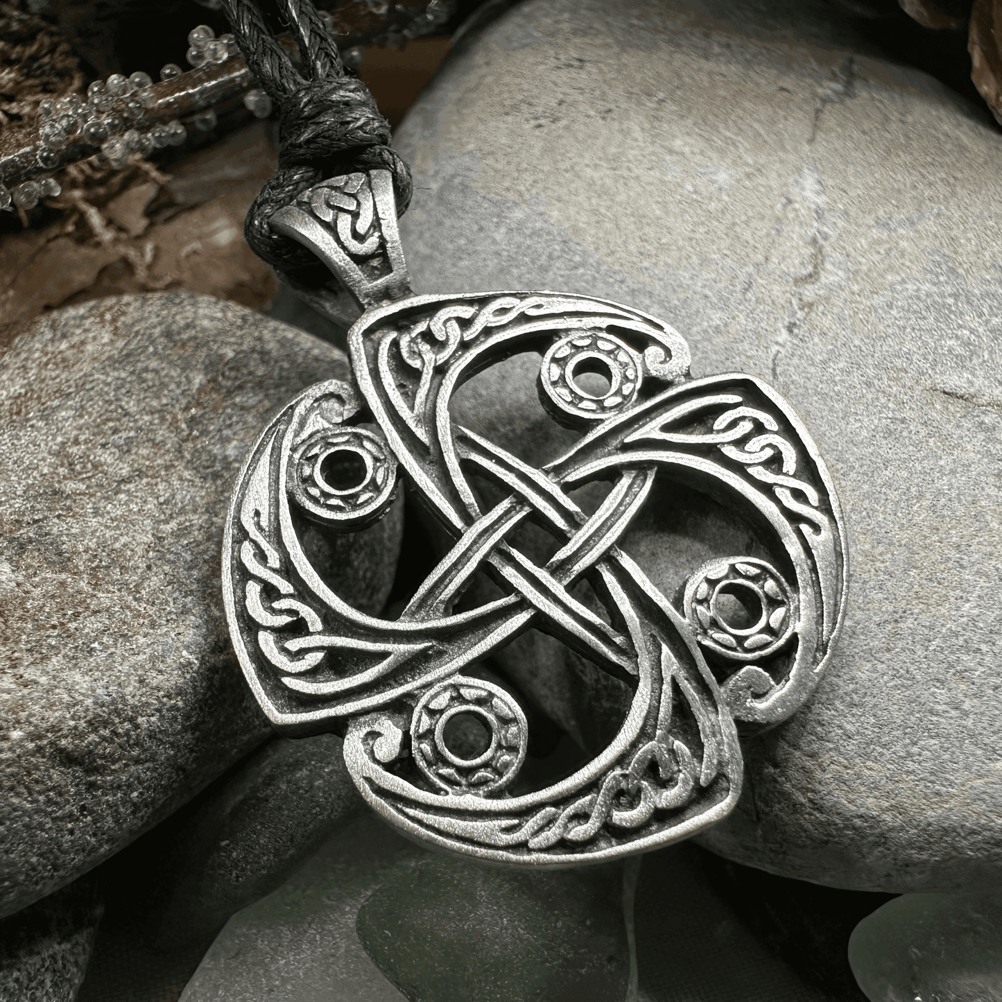 Pewter Celtic Elements Necklace -