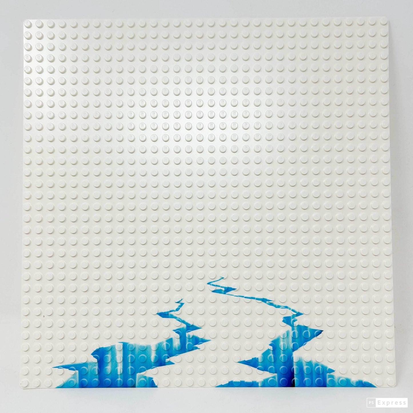 Arctic Cracked Ice / Glacier Baseplate made with LEGO baseplate - B3 Customs -