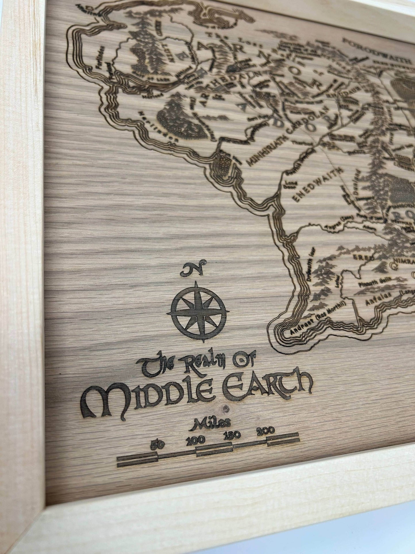 Lord of the Rings Map | Middle Earth - Yes / MDF (Consistent Bare Background)
