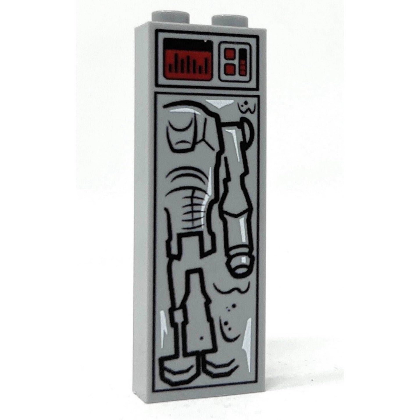Super Battle Droid (1x2x5 Brick) in Carbonite made using LEGO parts - B3 Customs -