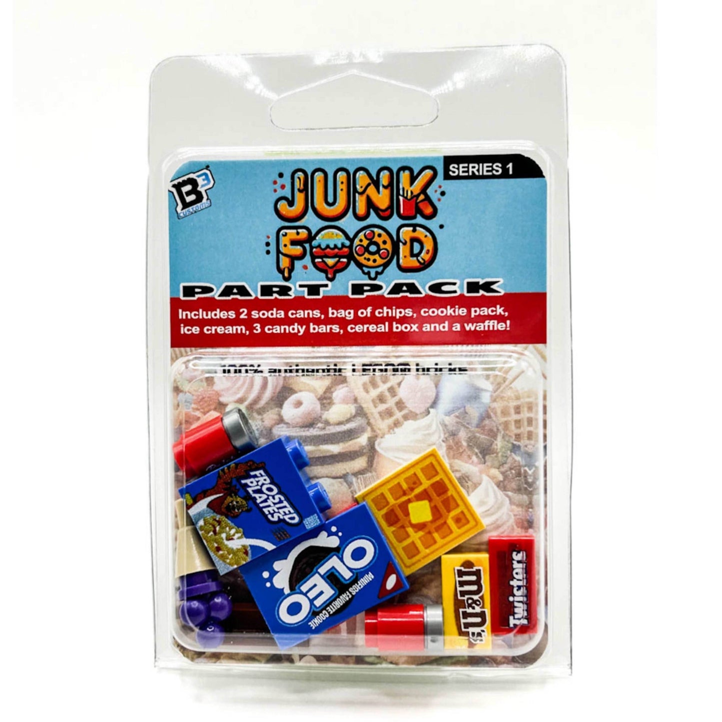Junk Food Pack (Series 1) made from LEGO parts - B3 Customs -