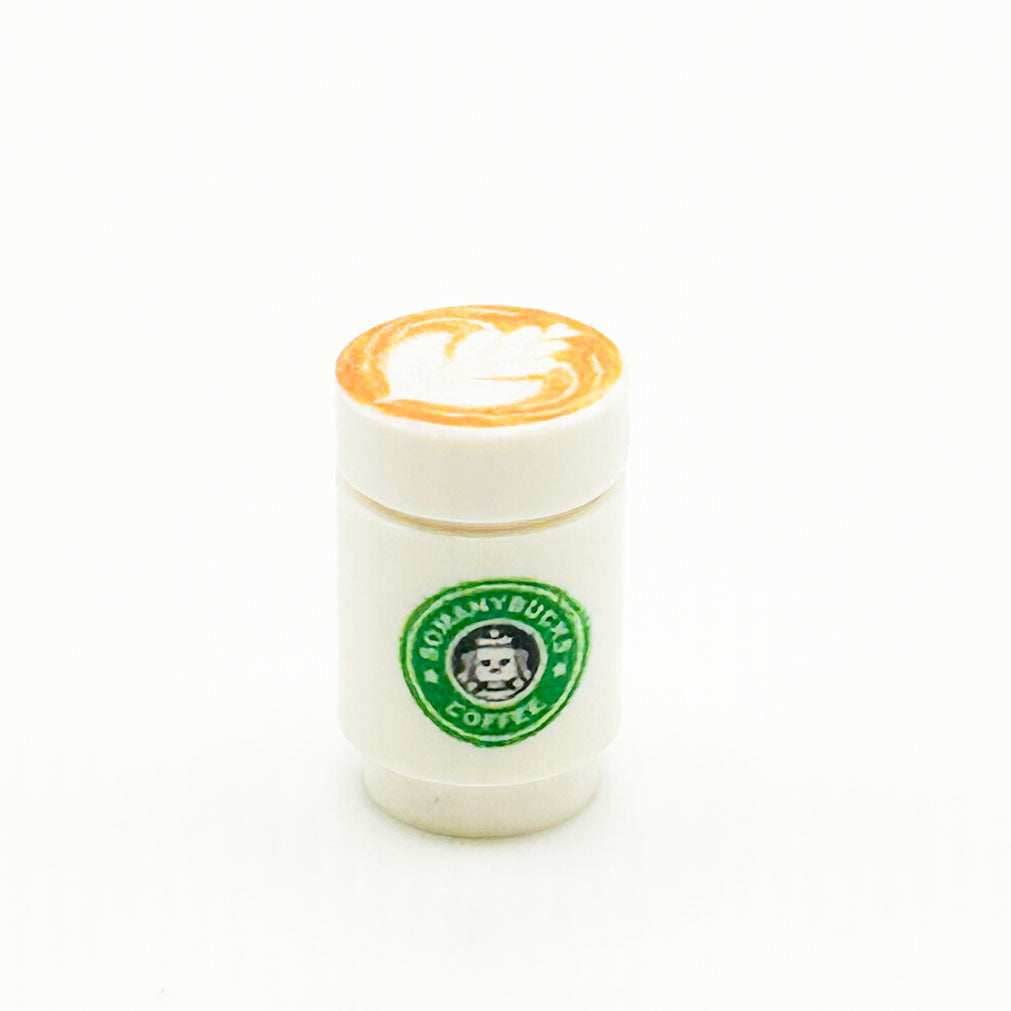 Somanybucks Coffee Cup with Leaf Foam on Top - B3 Customs -