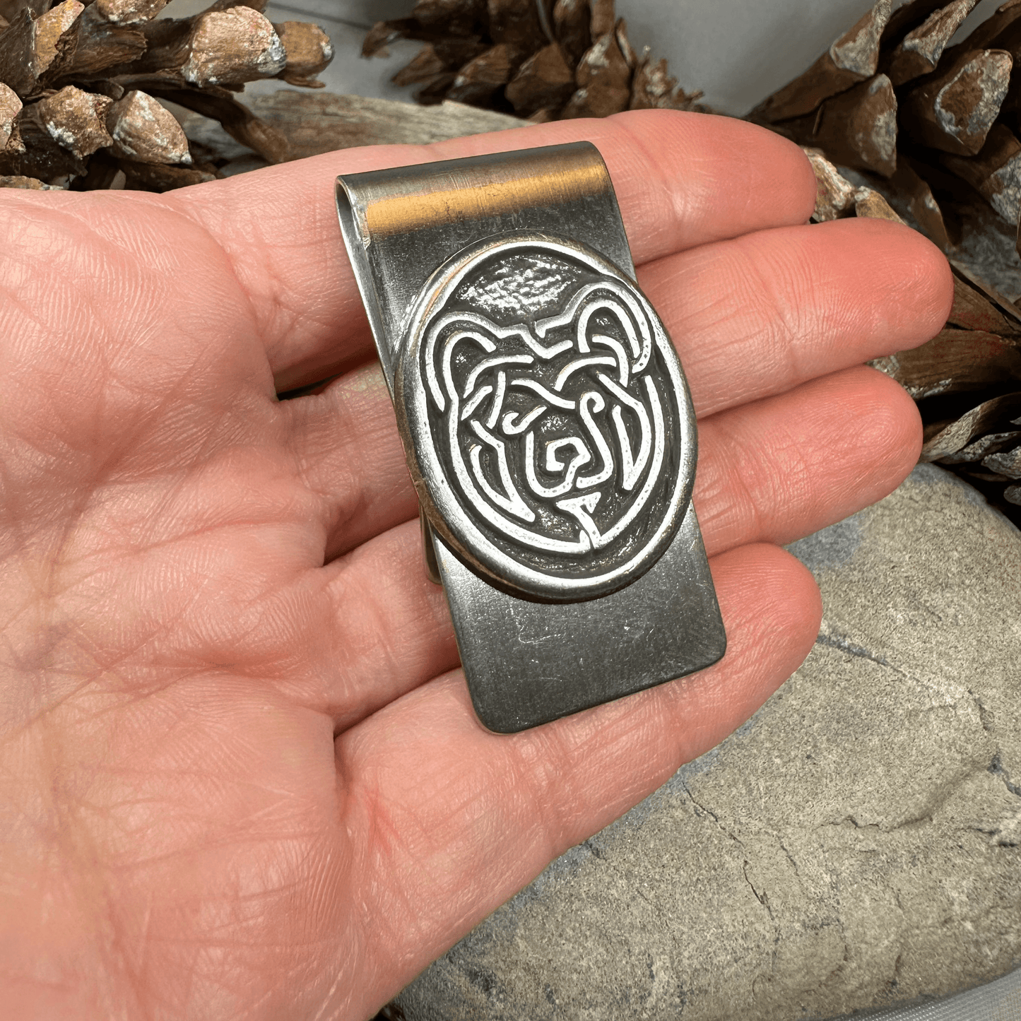 Celtic Bear Money Clip -