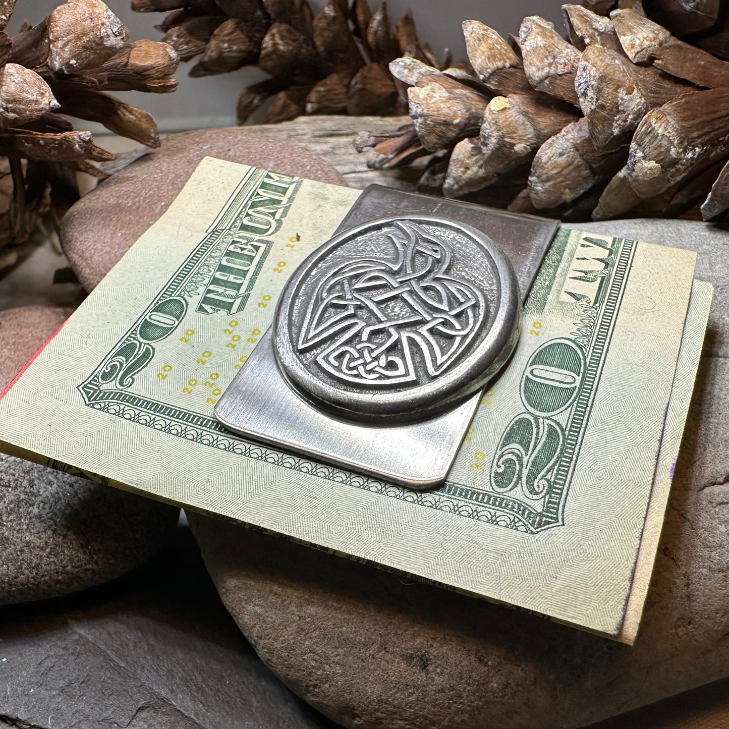 Celtic Raven Money Clip