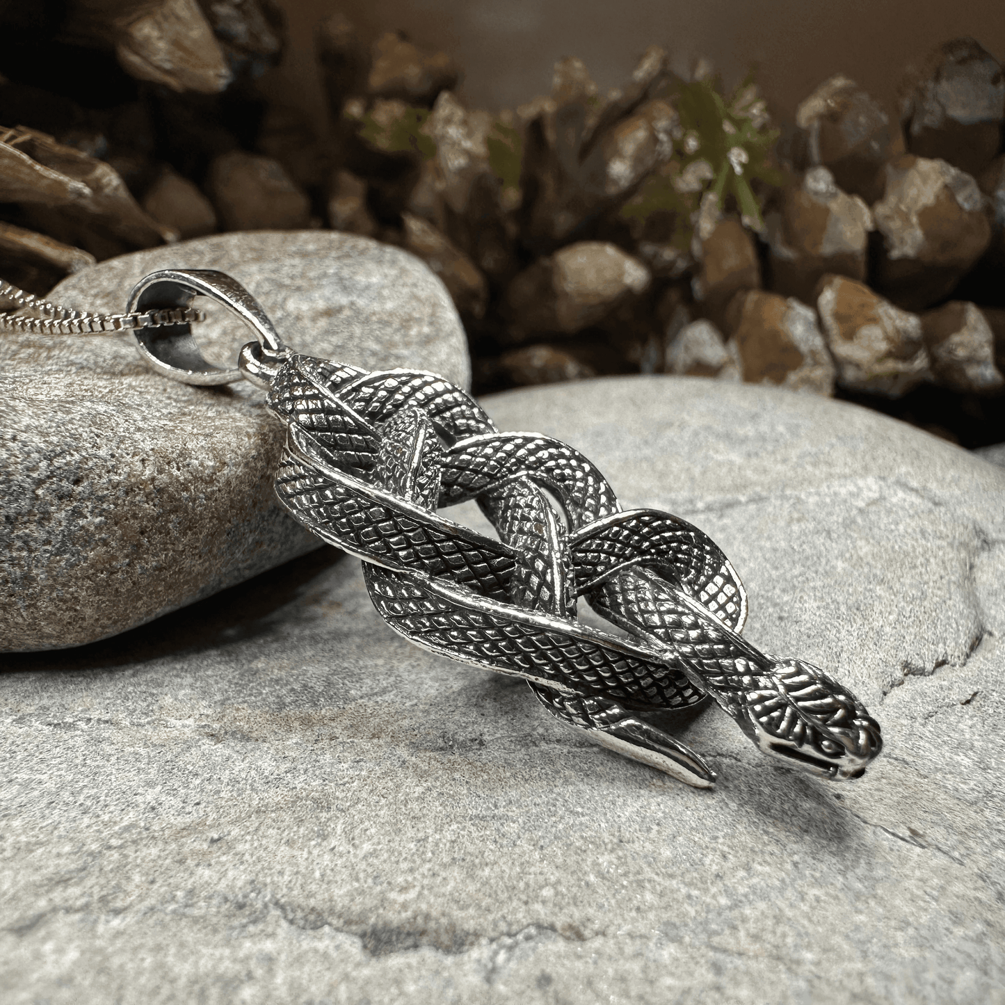 Alchemy Celtic Snake Necklace - 18