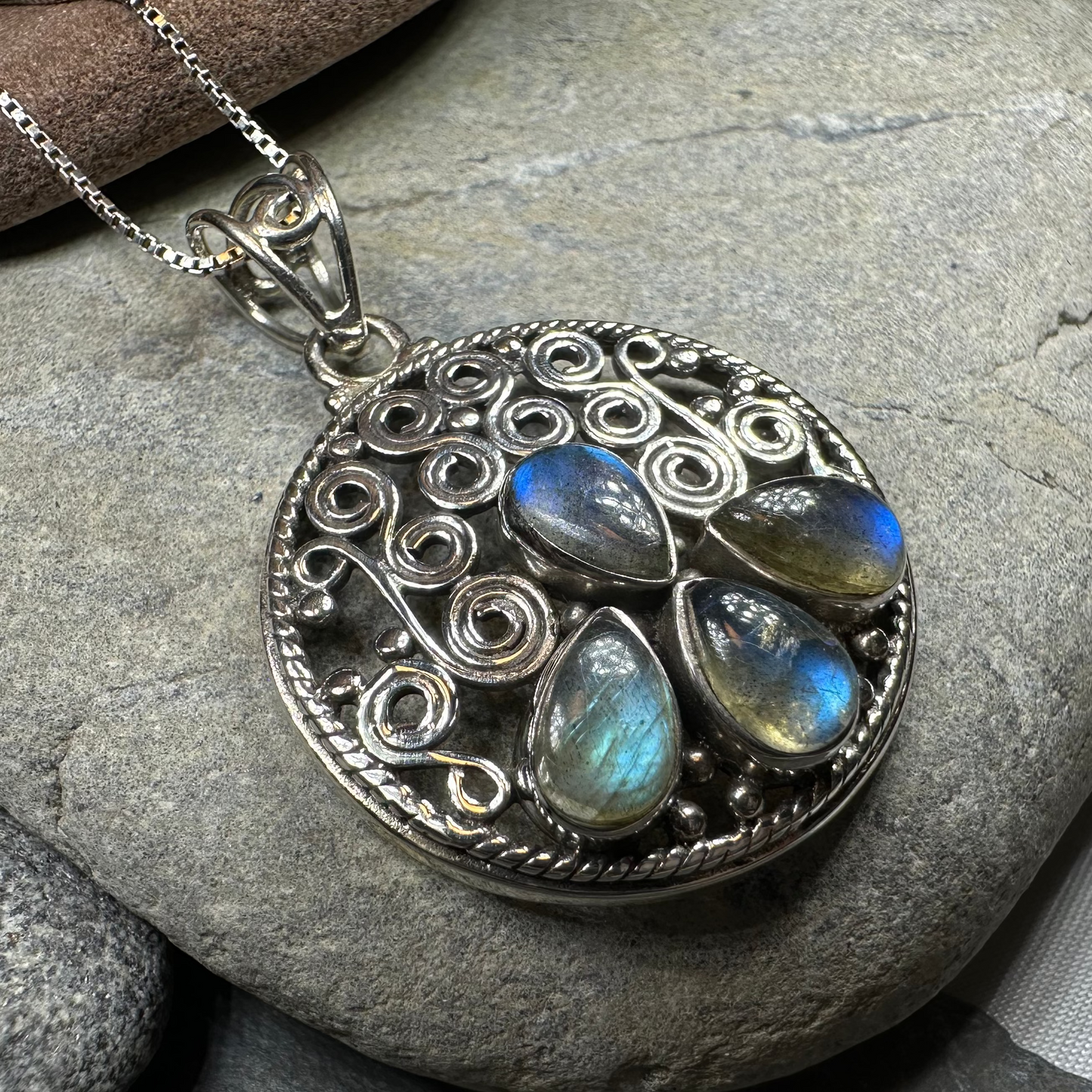 Purple Midnight Labradorite Necklace