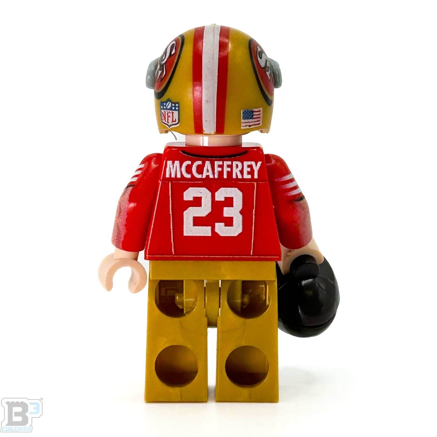 #23 RB San Francisco Football Player Minifig - B3 Customs -