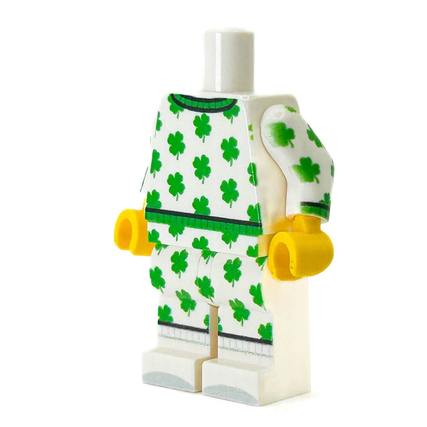 St. Patrick's Day PJs Minifig Body - B3 Customs -