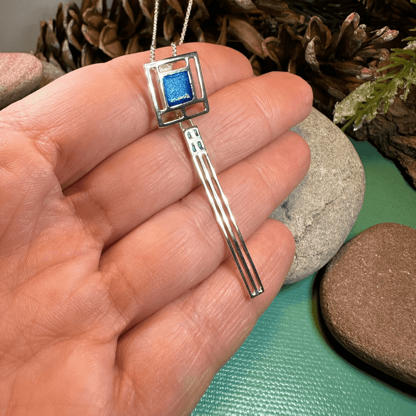 Mackintosh Blue Necklace - 18