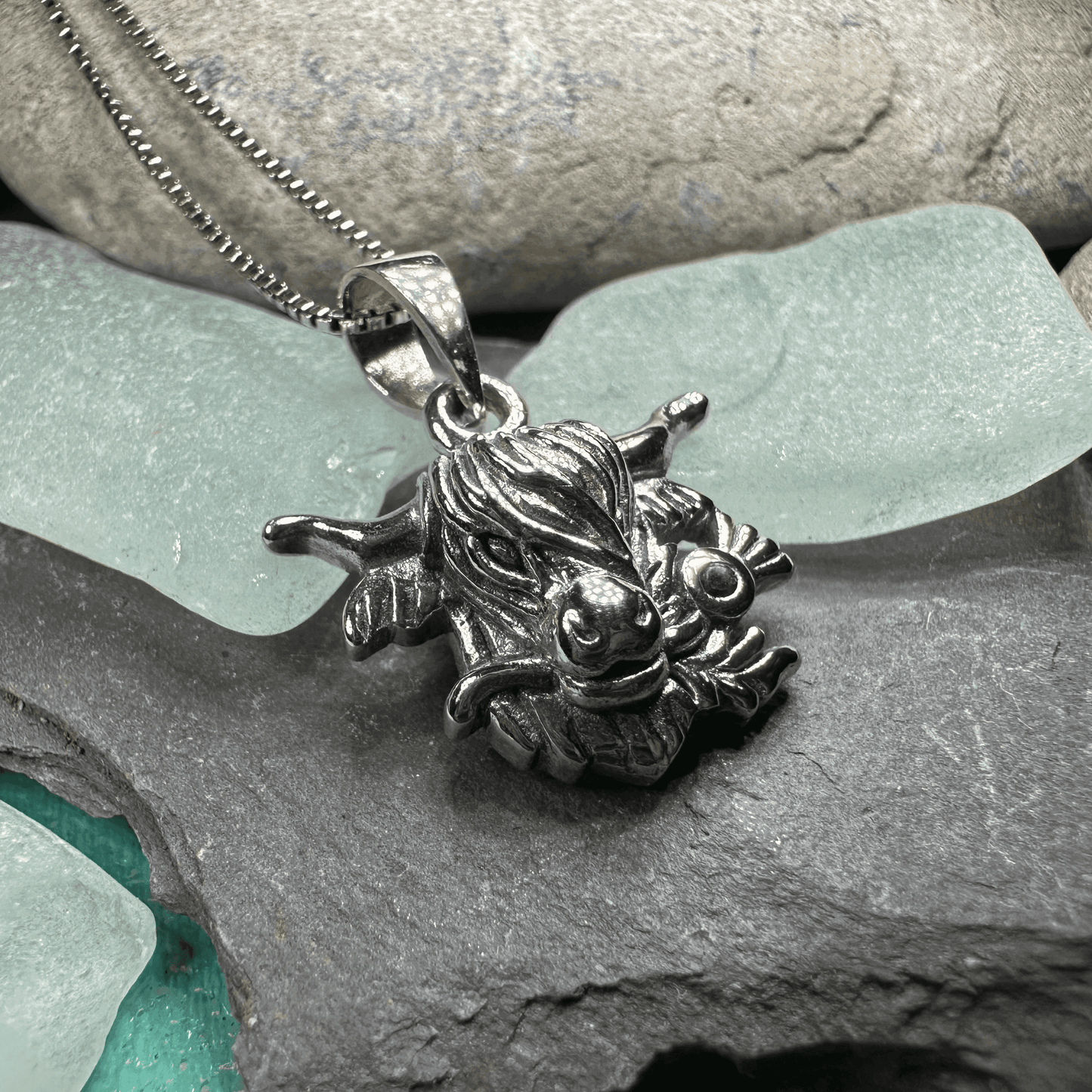 Highland Cow Thistle Necklace -