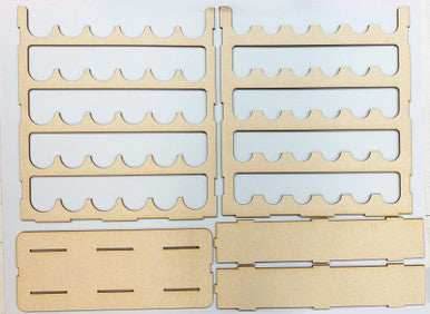 Vertical Paint Rack For 2oz Craft Paints - 36mm Diameter Bottles -