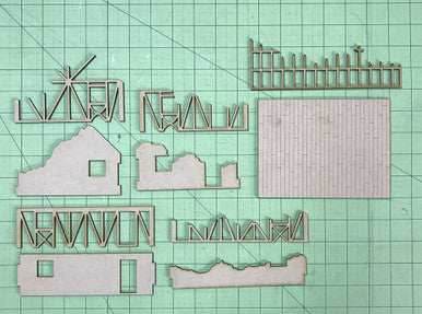 28mm Medium Half Timber House - 28MMDF551 -
