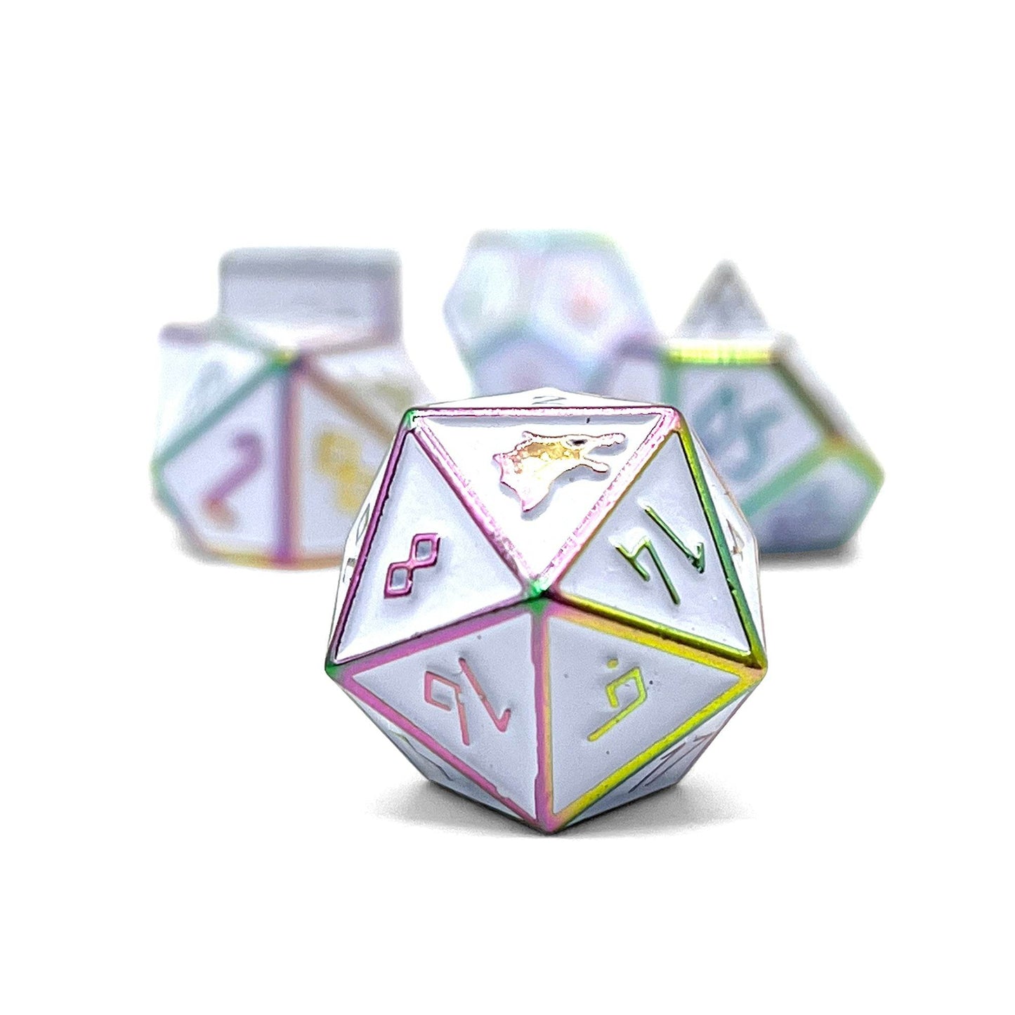 Ice Storm - Norse Themed Metal Dice Set -