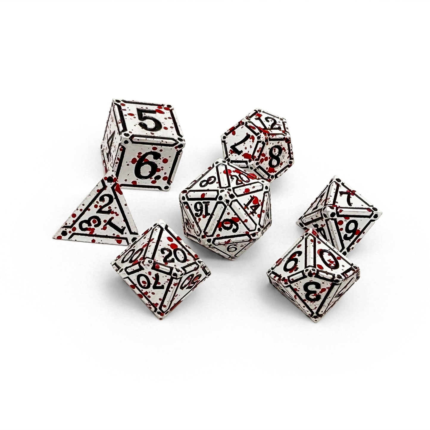 Ironworks - Dex 7 Piece RPG set Alloy Dice