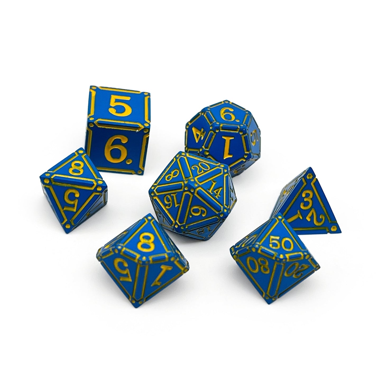 Ironworks - Dweller 7 Piece RPG set Alloy Metal Dice