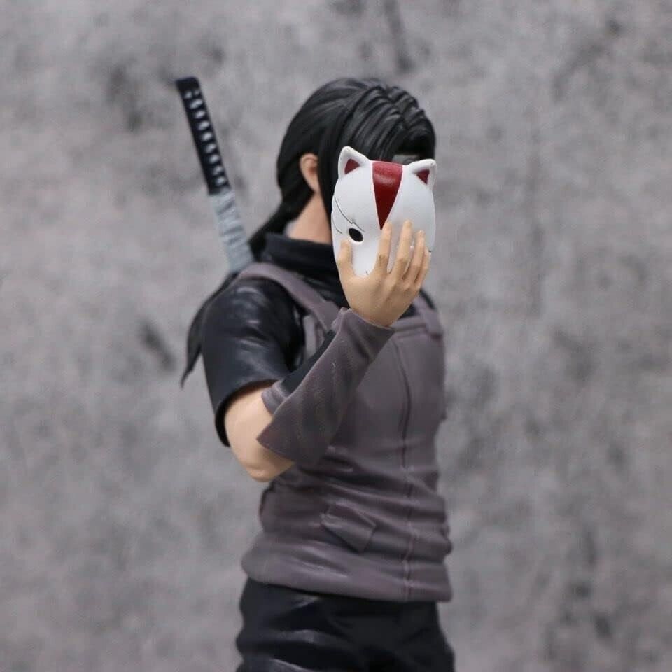 Itachi Uchiha Anime Figure, Mangekyo Sharingan Naruto Shippuden Figurine, 11 in