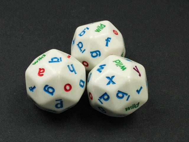 Alphabet Dice | d30 Die with Letter Novelty Dice for Learning (sold per piece) -