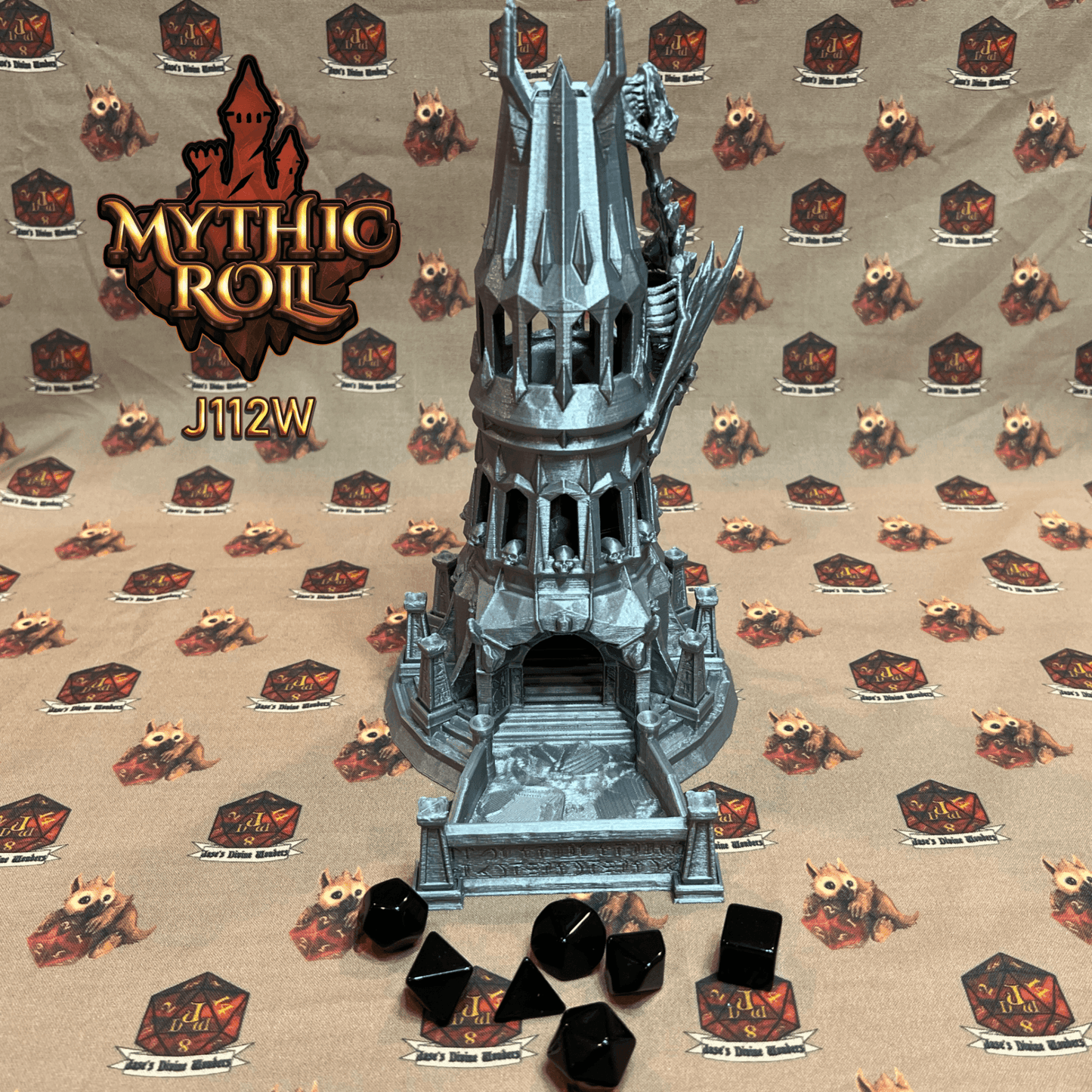 Mythic Roll Dice Tower - The Heart of the Necropolis - Black
