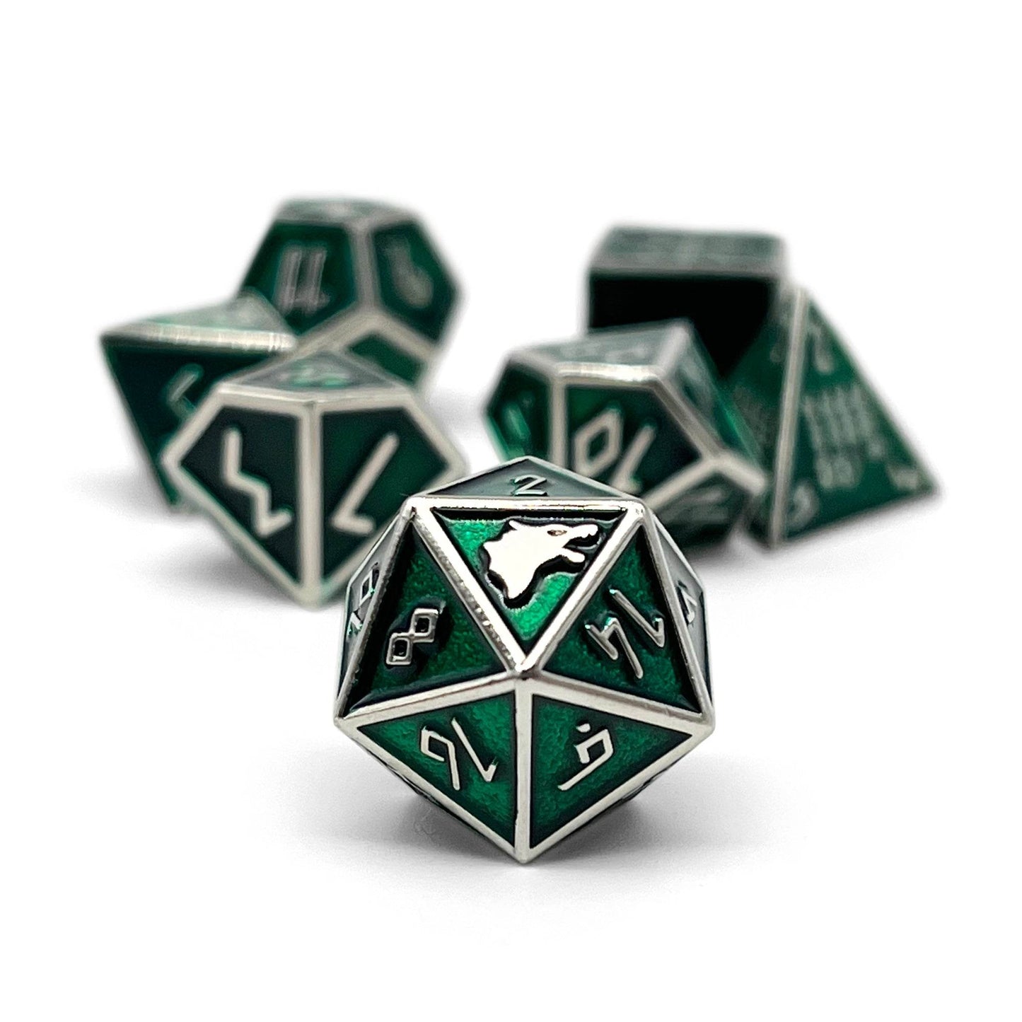 Loki TM- Norse Themed Metal Dice Set -