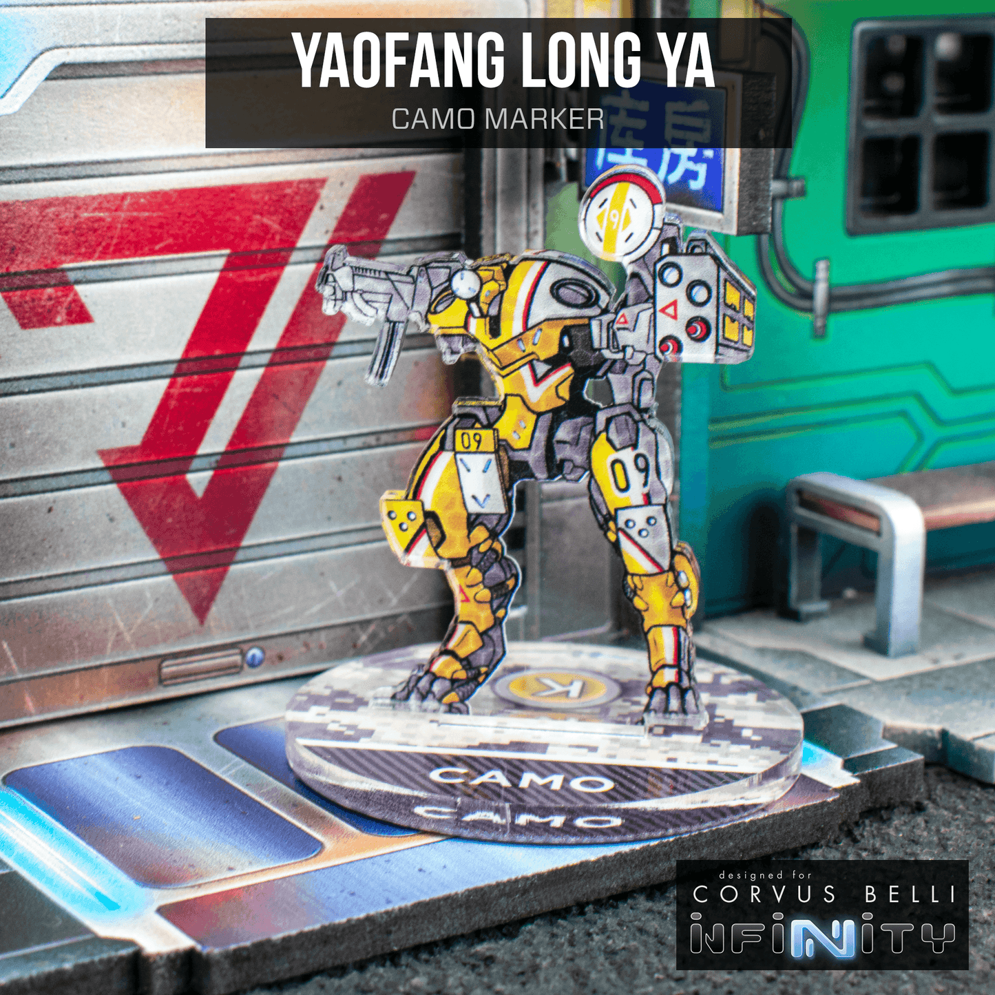 Infinity 3D Markers: Long Ya Remotes (40mm Camo) - K