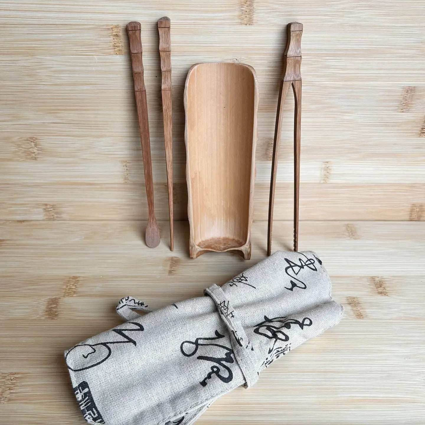 Bamboo Loose Leaf Tea Tool Set -