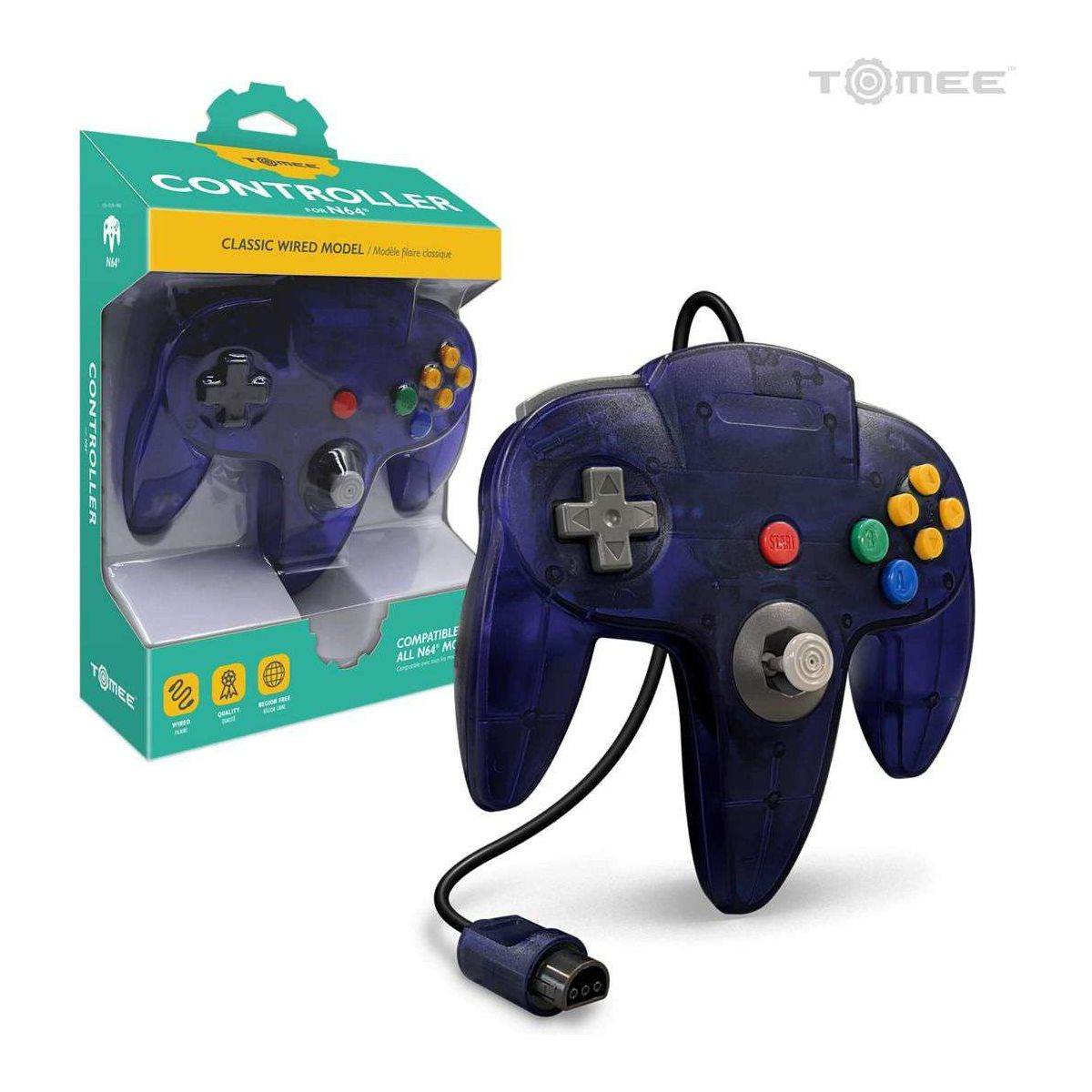 Wired Controller Compatible With N64 by Tomee - Purple