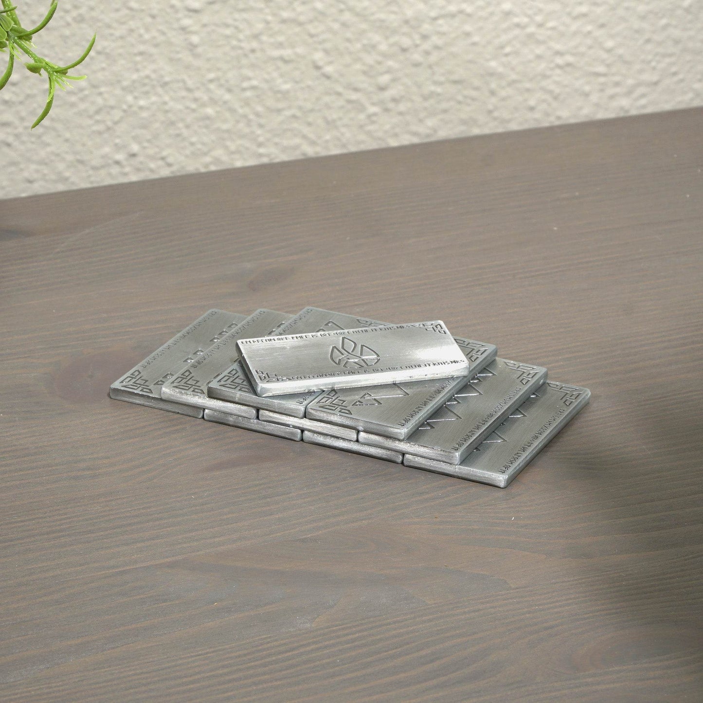 Fantasy Coins - Small Antique Silver Dwarven Bar (1) -