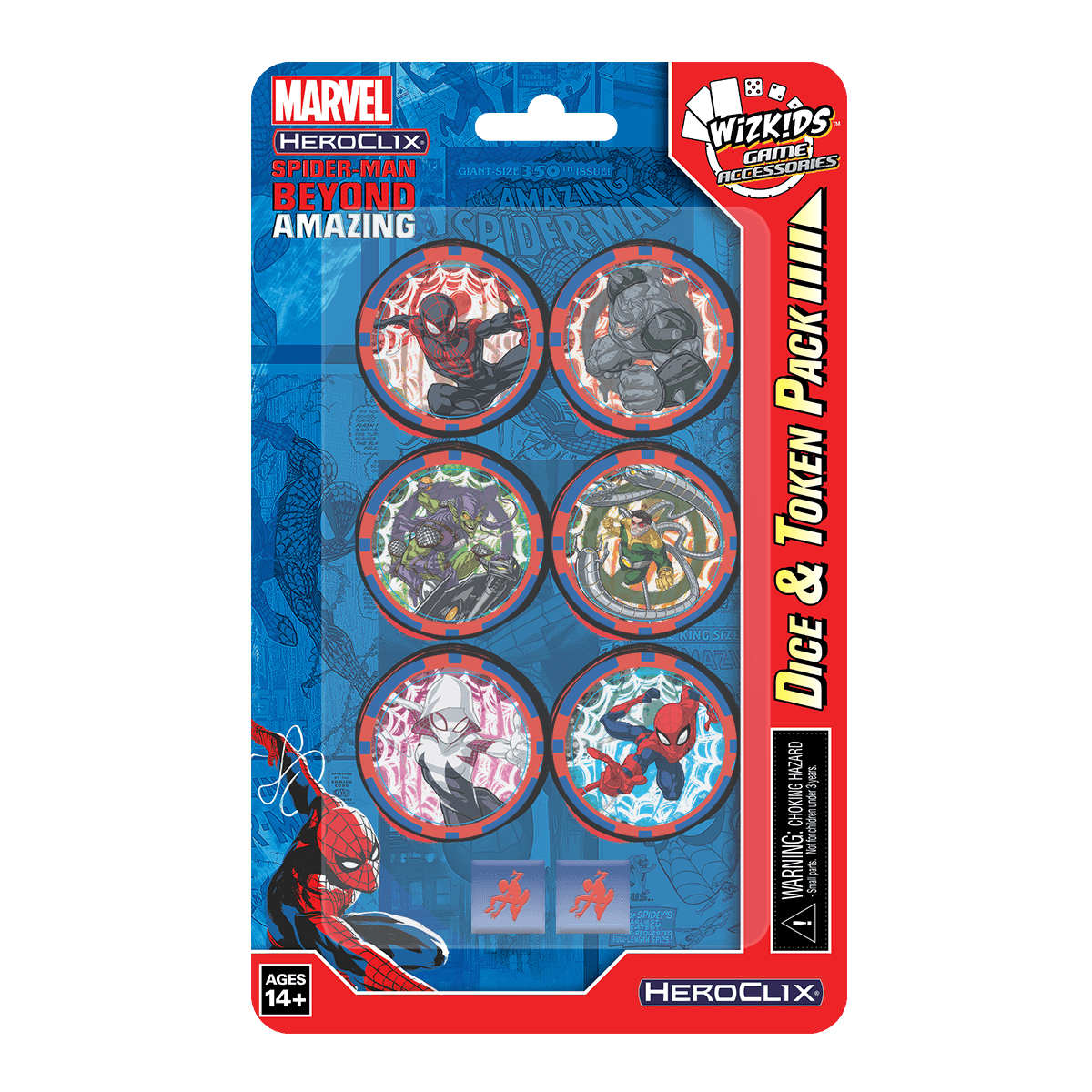 HeroClix: Marvel - Spider-Man Beyond Amazing - Dice & Token Pack -