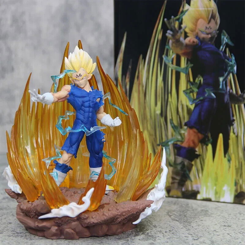 Majin Vegeta LED Figure, Dragon Ball Z Super Saiyan Figurine, Anime Gifts 6 in
