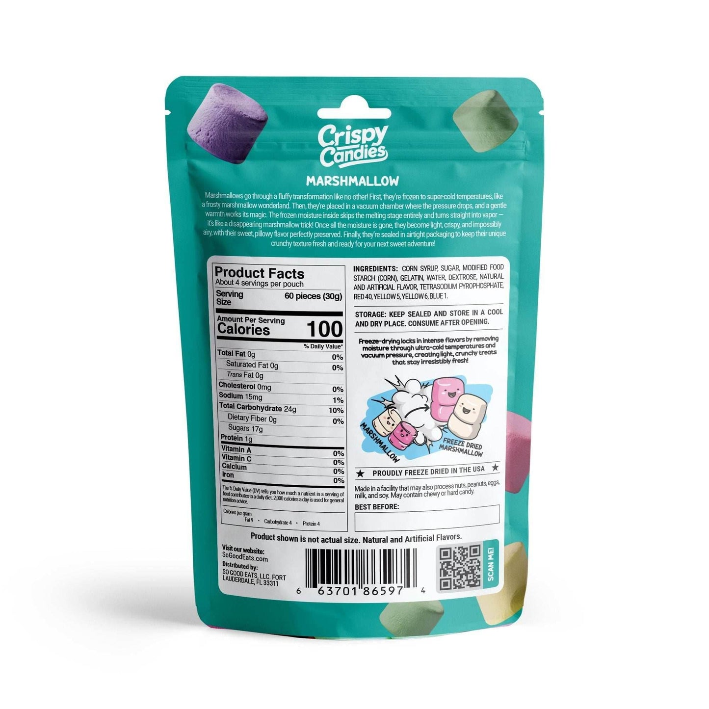 Crispy Candies - Marshmellow Freeze Dried Candy 114g -