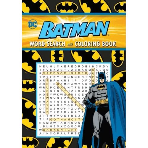 Batman Word Search and Coloring Book - Paperback -