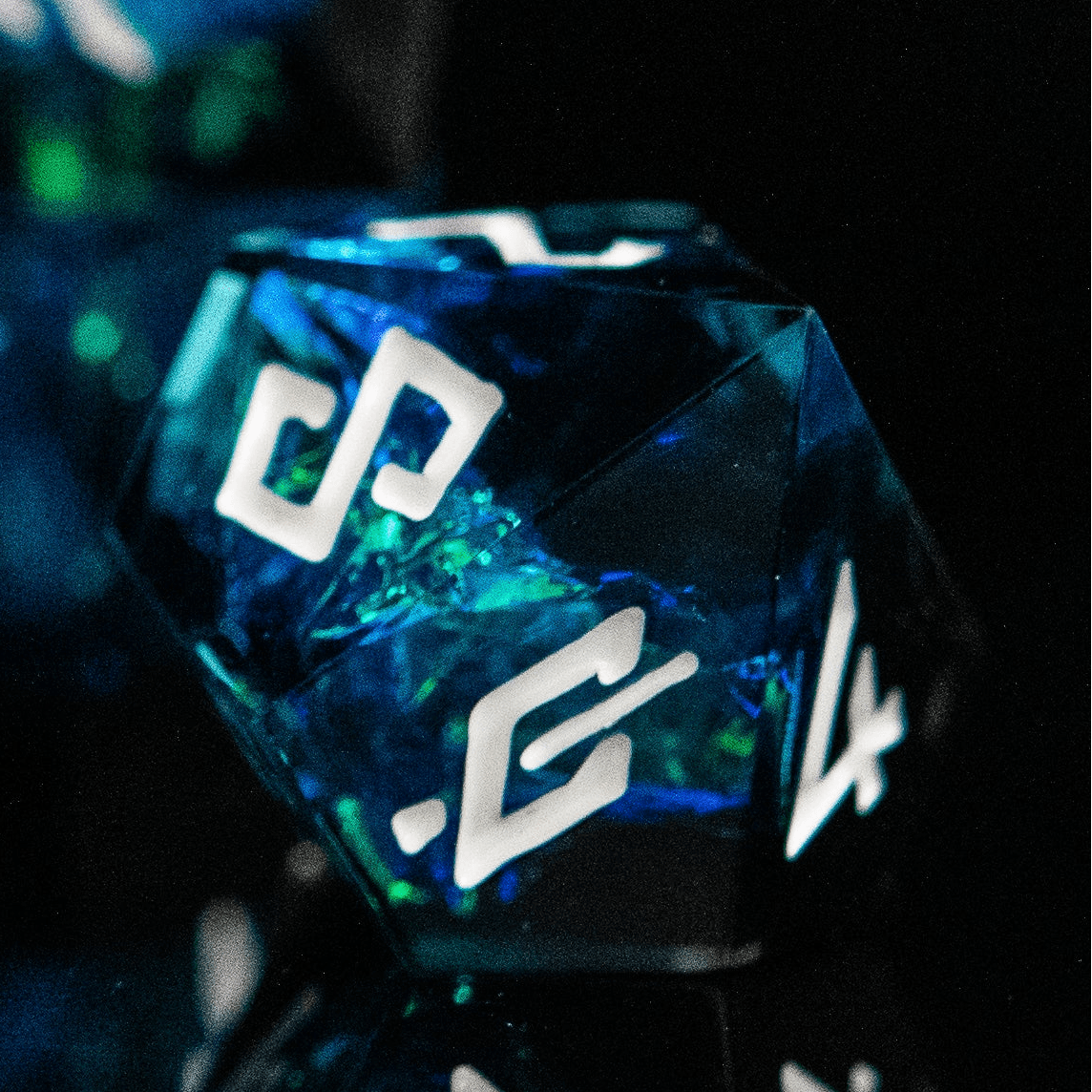 Moonbeam Sharp-Edged Resin Dice Set 'PRE-ORDER | SPRING EVENT DEAL' -