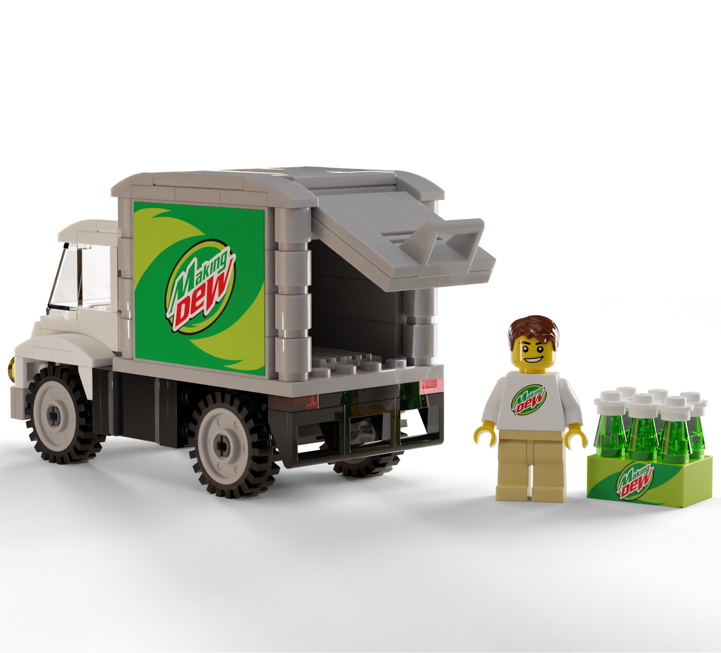 B3 Customs Making Dew Soda Delivery Truck with Minifigure