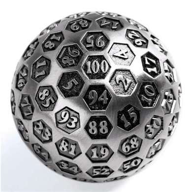 45mm Metal D100 - Inscribed Silver -