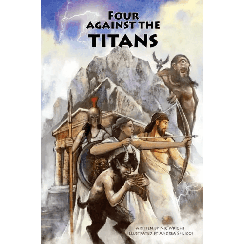 Four Against the Titans: Greek mythology pen-and-paper solo adventure game - Paperback -