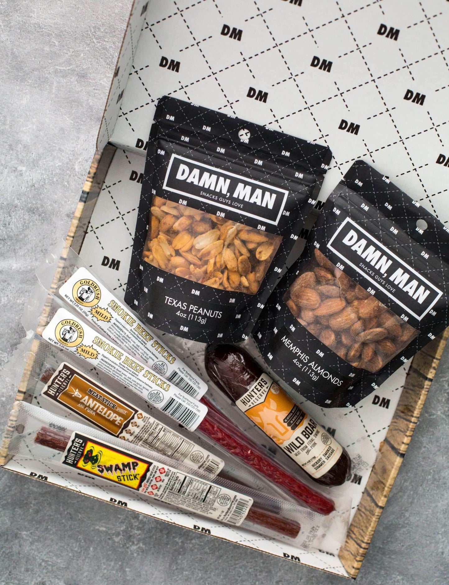 Nuts & Exotic Meats Box – Gourmet Wild Game Sausages & Nut Snacks | Adventure Sampler -