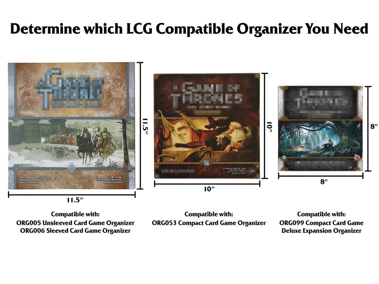 Compact Card Game Deluxe Expansion Organizer -