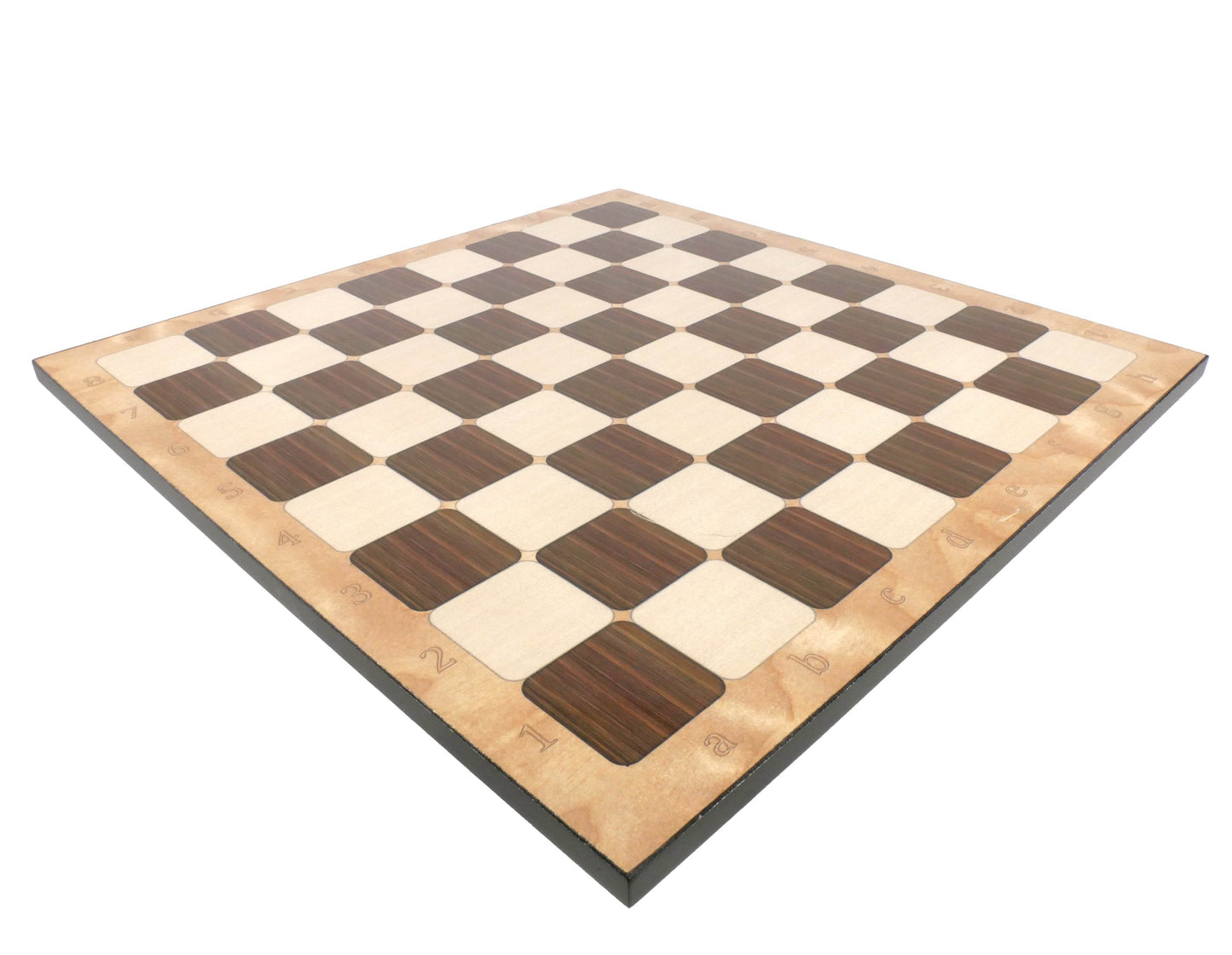 Chess Board - Rustic Walnut Alpha-Numeric Decoupage Board -